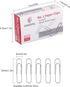 #1 Smooth Paper Clips, 600 Medium Paper Clips (6 Boxes of 100 Each), Paperclips for Office School & Personal Use, Daily DIY, 1-2/7" Silver Paper C...