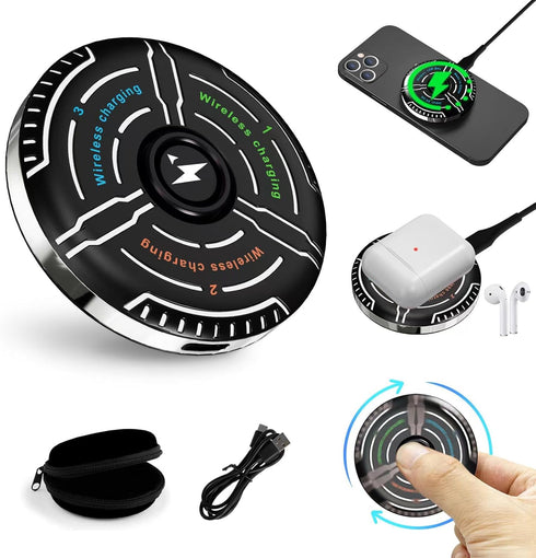 Wireless Charger (15W),Fast Wireless Charging Pad Compatible with iPhone 15/Plus/Pro Max/14/13/12/11,Samsung Galaxy S22/S21/S20(NO AC Adapter)......