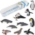 Antarctic Marine Animal Figure Toys Playsets 10 PCS Blue whale, sperm whale, albatross, king penguin, seal Model Toy Desktop Decoration Collection...