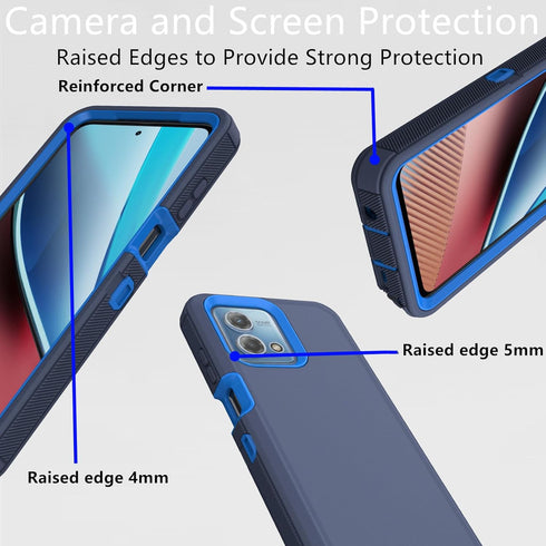for Motorola Moto G Stylus 5G 2023 Case, Heavy Duty Defender Case Dustproof Shockproof Protection 3 in 1 Rugged Phone Cover for Moto G Stylus 5G 2...