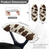 Brown Cow Print Rotating Chair Arm Cover Stain Resistant Durable Armrest Slipcover Pads Office Computer Gaming Desk Rotating Chair Elastic Armrest...