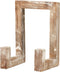 Red Co. 8” Tall Decorative Farmhouse Wooden Display Plate Stand and Art Holder Easel, Brushed Brown...