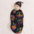 Rainbow Peace Love Sign Gesture Newborn Swaddle Blankets Hat Sets Soft Baby Receiving Blanket Swaddle Sack for Baby Shower Infant Boy Girl Gift...