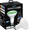 Geeni Prisma Drop 2700K-6500K Tunable and Dimmable BR30 LED Smart Light Bulb, RGBW Wifi Bulb, No Hub Required, Compatible with Alexa and Google As...