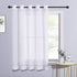 NICETOWN Sheer Curtains for Patio Door, Grommet Voile Texture Soft Lightweight Window Curtains and Drapes Elegant for Bedroom/Living Room/Sliding ...