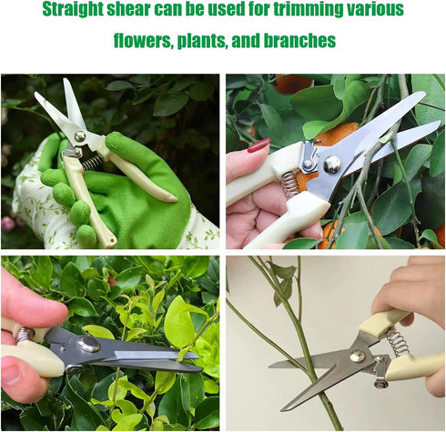 4-pack long Garden Flower Scissors 7.7 Inch...