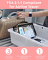BAGSMART TSA Approved Toiletry Bag, Clear Travel Toiletry Bag, Makeup Cosmetic Pouch Bag for Women Men Carry on Airport Airline Quart Size Complia...