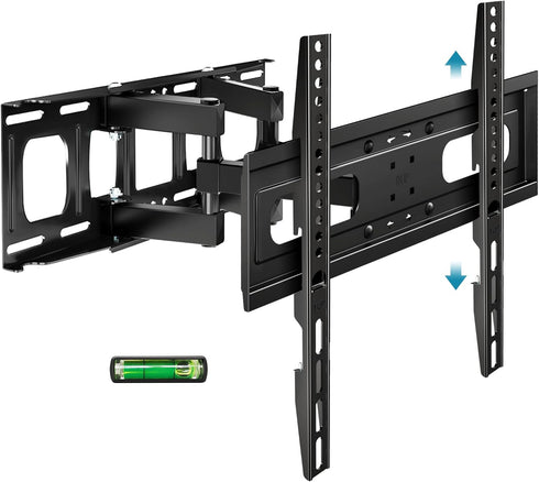 Full Motion TV Mount with Height Adjustment, TV Wall Mount Most 26-65 Inch Flat and Curved TV, Wall Mount TV Bracket Swivel Tilt Extension Levelin...