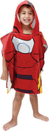 Jay Franco Marvel Super Hero Adventures Iron Man Kids Bath/Pool/Beach Hooded Poncho - Super Soft & Absorbent Cotton Towel, Measures 22 x 22 Inches...