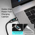 EWUONU USB C to USB C Cable 6ft, 100W Super Fast Charging with LED Display, 480Mbps Data Nylon Braided PD Cable for iPhone 15 Pro Max Samsung Gala...