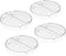 TeamFar Round Cooling Rack Set of 4, 7½ Inch Round Baking Steaming Roasting Rack Set Stainless Steel for Pot Air Fryer, Healthy & Mirror Finish, D...