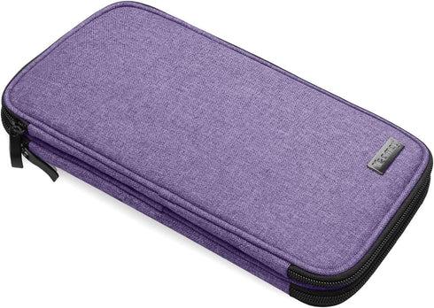 Teamoy Knitting Needles Case(up to 10-Inch), Travel Organizer Storage Bag for Circular and Straight Knitting Needles, Crochet Hooks and Knitting A...