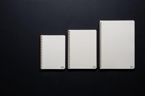 Romeo Japanese Notebook, Spiral Bound, B6 (4.9" x 6.9"), Grid, 140 pages...