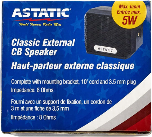 Astatic 302-VS4 External 5 Watt CB Speaker with 8 Ohms Impedance......