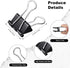 60 Pcs Small Binder Clips 3/4 Inch Length, Black Small Paper Clips for Office, Standard SIze...