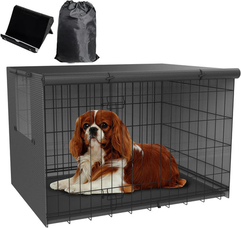 Crate Cover Fit for 24 30 36 42 48-inches,Dog Crate Covers 36 inch,Cover for Dog Crate,Waterproof Dog Kennel Cover,Crate Covers for Dog Cages,Wate...