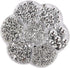 3000Pcs 1 Box Plastic Pearls Round Flatback Imitation Half Loose Beads Gem Assorted Sizes 2 to 10MM for DIY Scrapbooking Crafts Silver...