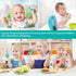 Deejoy Toddler Utensils, Toddler Spoons and Forks, Stainless Steel Spoon Toddler Silverware Set, Kids Silverware Self Feeding Flatware Set with Tr...