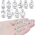 100pcs Antique Silver Arabic Numerals 0-9 Charms Digital Figures Number Pendant Charms Craft Supplies for DIY Necklace Bracelet Jewelry Making Acc...