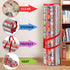 Primode Wrapping Paper Storage Bag, Gift Wrap Organizer, Fits 40 Inch Long Rolls, Hold Up to 24 Rolls, Heavy Duty Clear PVC Bag with Top and Side ...