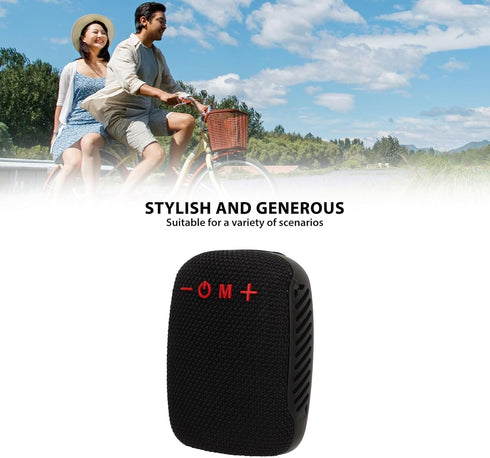 Bluetooth Speaker for Bike, Waterproof Portable Mini Outdoor Speaker, Supports Serial Connection, Speaker for Cycling Riding Hiking (Black)...