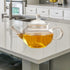 Restaurant Teapot Tea Steeper Handle Teapot Transparent Glass Teapot Tea Kettle Small Glass Teapot Tearoom Teapot Kettle Hotel Coffee Pot Glass Te...