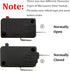 Microwave Oven Door Switch Replacement Part, 16A 125VAC, KW3AT-16 (Downward Compatible with KW3A-16), 2X Normally Open + 1x Normally Closed...