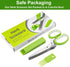Herb Scissors, Multipurpose Sharp Kitchen Herb Cutter Shears with 5 Stainless Steel Blades, Safety Cover, Cleaning Comb, Cool Kitchen Gadgets for ...