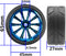 ShareGoo OD 2.55" Rubber Tires w/Plastic Wheel Rims 12mm Hex Compatible with HSP Tamiya Kyosho Traxxas Sakura WLtoys 1/10 RC On Road Racing Tourin...