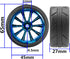 ShareGoo OD 2.55" Rubber Tires w/Plastic Wheel Rims 12mm Hex Compatible with HSP Tamiya Kyosho Traxxas Sakura WLtoys 1/10 RC On Road Racing Tourin...