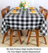 ShinyBeauty Checked Square Tablecloth 54x54-Inch Black and White Buffalo Plaid Tablecloth Washable Cotton Table Cover Gingham Tablecloth for Dinin...