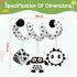 Baby Spiral Hanging Stroller and Car Seat Toys Black and White High Contrast Sensory Toy Newborn Plush Activity Toys Thank You Gifts for 0 3 6 9 1...