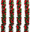 Musdoney 4Pcs 32.2 FT Fake Rose Vine Flowers Plants Artificial Flower Garland Hanging Rose Ivy Home Hotel Office Wedding Party Garden Craft Art De...