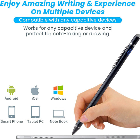 Stylus Pencil for Amazon Fire HD 10 Pen, EDIVIA Active Stylus Pen with 1.5mm Ultra Fine Metal Tip Pen Stylus for Amazon Fire HD 10 Drawing and Ske...