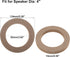 X AUTOHAUX 4 Pcs 4" Universal Wooden Car Speaker Subwoofer Mounting Spacer Rings Adapter Bracket Holder Plate...