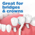 GUM Proxabrush Go-Betweens Refills - Tight - Compatible with GUM Permanent Handle -Reusable Interdental Brushes for Tight Teeth - Soft Bristled De...