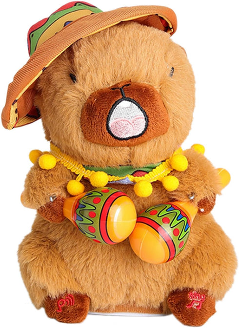 Talking Capybara Plush Toy, Dancing Capybara Stuffed Animal, Interactive Toy Mimicking Capybara Plushie Repeating What You Say, Musical Funny Toy ...