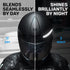 Elos Reflective Gear 3M Reflective Black Stickers - Reflective Helmet Tape, Motorcycle Reflective Tape, Hi Viz Stickers for Helmets - Discreet Bla...