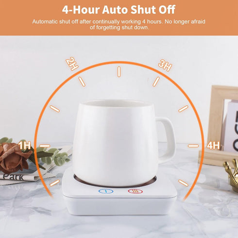 VOBAGA Coffee Warmer & Mug Warmer for Home Office Home Desk Gift Use, 20w Electric Cup Beverage Warmer Plate with 3 Temperature Settings for Tea, ...