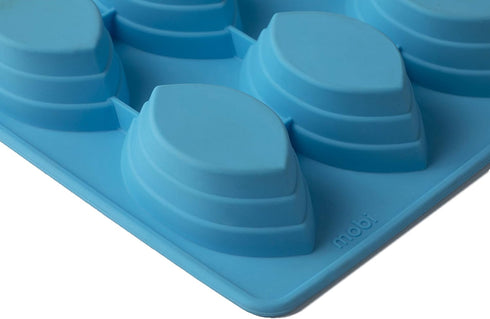 Mobi 12 Dessert Boats Silicone Baking Mold Blue...