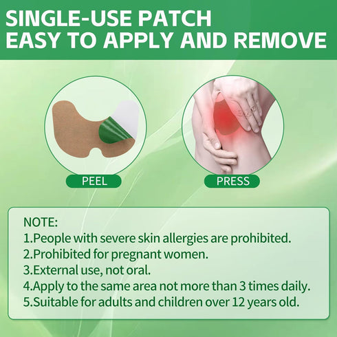 40PCS Knee Patches, Natural Knee Relief Patch, Warming Herbal Patches for Knee Ache, Long Lasting Reduction of Joint Uncomfortable...