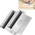 Pro Dough Pastry Scraper/Cutter/Chopper Stainless Steel Mirror Polished with Measuring Scale Multipurpose- Cake, Pizza Cutter - Pastry Bread Separ...
