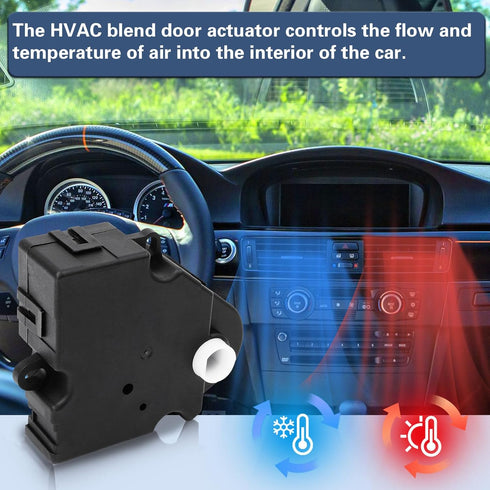604-106 HVAC Blend Door Actuator Compatible with 1994-2012 Chevy Silverado 1500 2500 Suburban Tahoe GMC Sierra Yukon XL Cadillac Escalade H2, 8901...