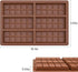 Silicone Chocolate Candy Bar Molds, Rectangle Wax Melt Molds for Lover Mothers Fathers Day DIY Chocolate Molds Gift (6 Cell 10 Section)...