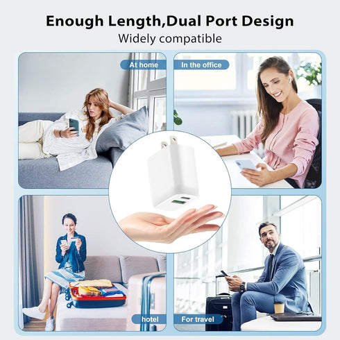 Fits for iPhone 15 Charger, USB C Charger Block, 2 Pack 20W USB C Fast Wall Charger Adapter Compatible with iPhone 15/15 Pro/Pro Max/iPad Pro More...