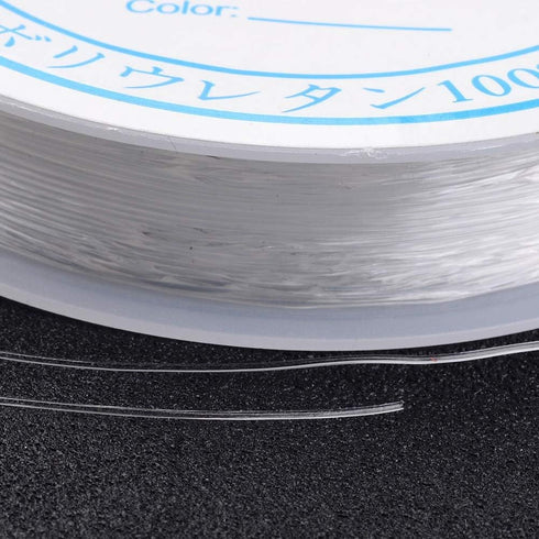 10 Rolls of Elastic Cord High Stretchy Crystal Beading Thread 0.8mm Crystal Beading Thread for Jewelry Making Supply DIY Necklace Bracelet...