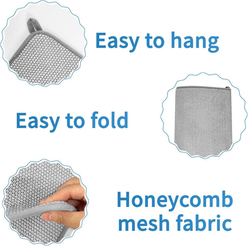 2 Pcs Large Dish Drying Mat for Kitchen Counter,24 x 17 inch Absorbent Microfiber Dishes Drainer Mats,XL Dish Drying Pad for Countertops,Racks,Und...