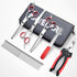 Multifunctional 7 in 1 Dog Grooming Scissors with Safety Round Tip, Stainless Steel Grooming Kit with Titanium Coating for Dogs and Cats at Home...