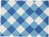 Set of 6 Blue and White Plaid Cloth Placemats, 16.5 x 12.6 Inches Burlap and Polyester Washable Table Mats with Buffalo Design, Farmhouse-Style Di...
