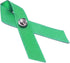50 Pack Green Satin Awareness Ribbons with Clutch Pins (3.5 in)...